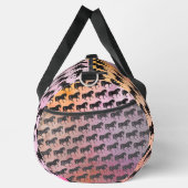 Tanzende schwarze Pferde Duffle Bag (Rechts)