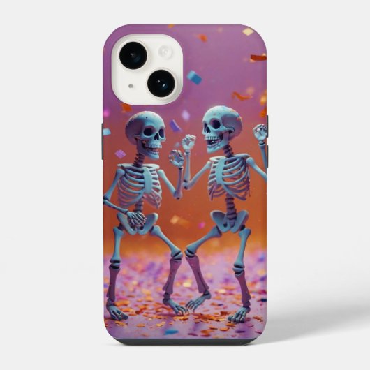 Tanzende Skelette iPhone Hülle (Rückseite)