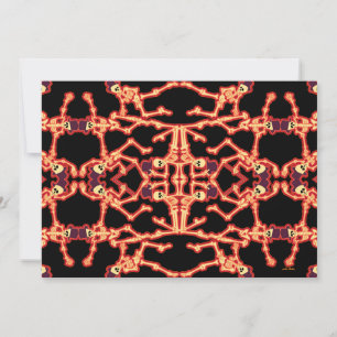 Tanzende Skelette Party-Einladung Feiertagskarte