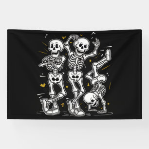 Tanzende Skelette Tanz Challenge Halloween  Banner