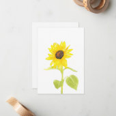 "Tanzende Sonnenblume" Mitteilungskarte (Vorderseite/Rückseite Beispiel)