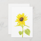 "Tanzende Sonnenblume" Mitteilungskarte (Vorne/Hinten)