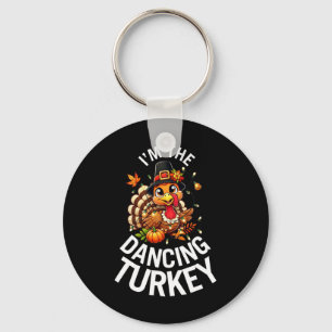 Tanzende Türkei Familie Matching Group Thanksgiv Schlüsselanhänger