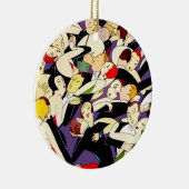 Tanzende Vintage Paare Keramikornament (Rechts)