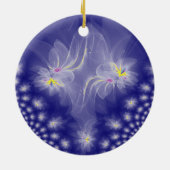 Tanzende Wassergymnastik aus weißem Fraktal Keramik Ornament (Hinten)