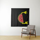 Tanzende Wassermelone - Watermelon Sommer Wandteppich (Beispiel (Horizontal))