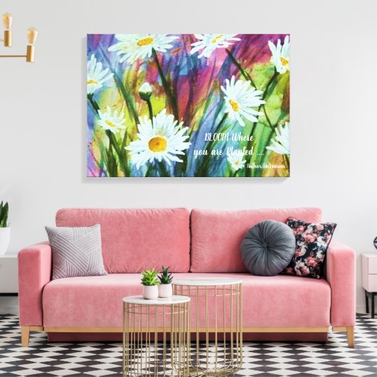 Tanzende weiße Tänze in Wasserfarbe Leinwanddruck (Insitu (Wohnzimmer))