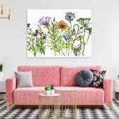 Tanzende Wildblumen Leinwanddruck (Insitu (Wohnzimmer))