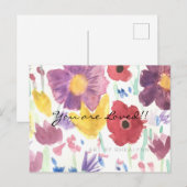 Tanzende Wildblumen Postkarte (Vorne/Hinten)