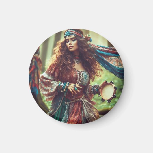 TANZENDE ZIGEUNERIN MAGNET (Vorne)