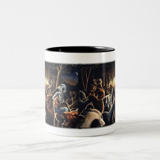 Tanzende Zweifarbige Tasse (Mittel)