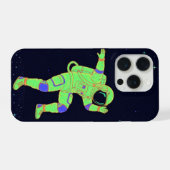 Tanzender Astronauten-Handyhülle iPhone Hülle (Rückseite (Horizontal))