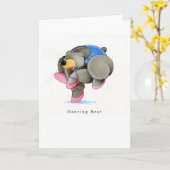 Tanzender Bär Karte (Gelbe Blume)