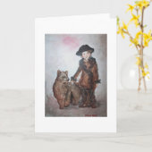 Tanzender Bär Karte (Gelbe Blume)