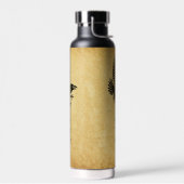 Tanzender blauer Rabe Trinkflasche (Links)