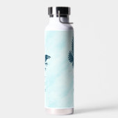 Tanzender blauer Rabe Trinkflasche (Links)