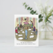 Tanzender Cartoon 9386 Postkarte (Stehend Vorderseite)