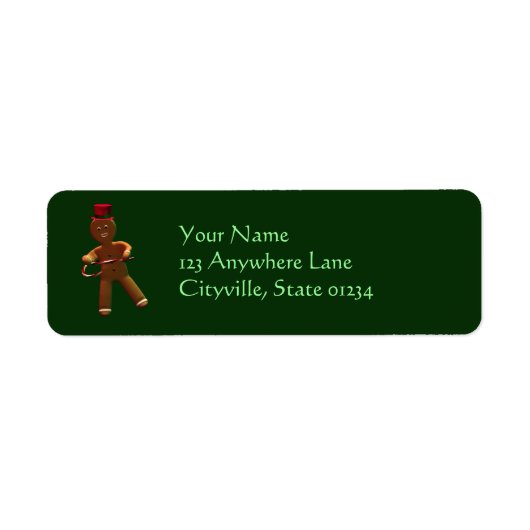 Tanzender Cartoon Gingerbread Man (Vorne)
