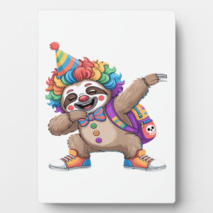 Tanzender Clown Dabbing Gruseliger Halloween Fault Fotoplatte