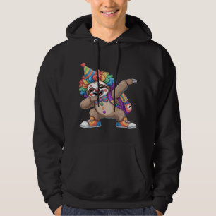Tanzender Clown Dabbing Gruseliger Halloween-Fault Hoodie
