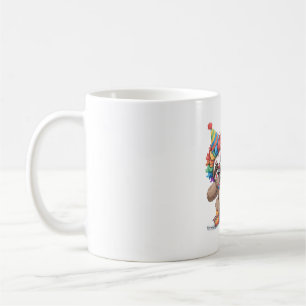 Tanzender Clown Dabbing Gruseliger Halloween-Fault Kaffeetasse
