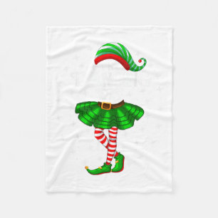 Tanzender Elf Weihnachten Familie Passende Frauen  Fleecedecke