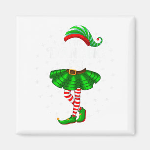 Tanzender Elf Weihnachten Familie Passende Frauen  Magnet