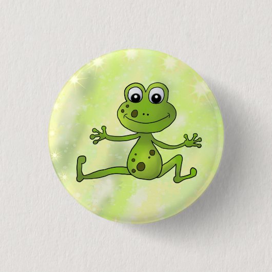 tanzender Frosch Button (Vorderseite)