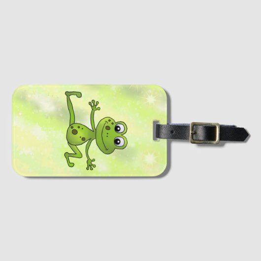 tanzender Frosch Gepäckanhänger (Vorderseite (Horizontal))