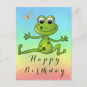 tanzender Frosch   Postkarte