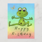 tanzender Frosch   Postkarte (Vorderseite)