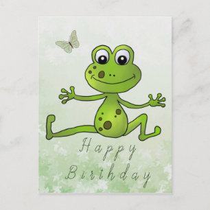 tanzender Frosch Postkarte