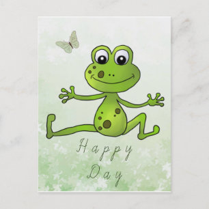 tanzender Frosch  Postkarte