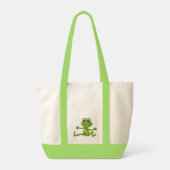 tanzender Frosch Tragetasche (Rückseite)