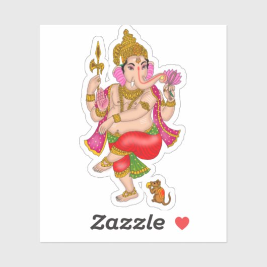 Tanzender Ganesha-Aufkleber Aufkleber (Blatt)