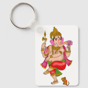 Tanzender Ganesha-Schlüsselanhänger Schlüsselanhänger