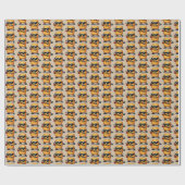 Tanzender Hash Brown Geschenkpapier (Flach)