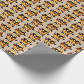 Tanzender Hash Brown Geschenkpapier (Ecke)