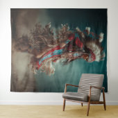 Tanzender Indianer Wandteppich (Beispiel (Horizontal))