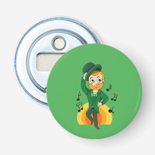 Tanzender Kobold, St. Patrick's Day Cartoon  Flaschenöffner