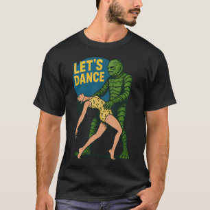 Tanzender Kreaturen-Feature – Retro-Monster-M T-Shirt