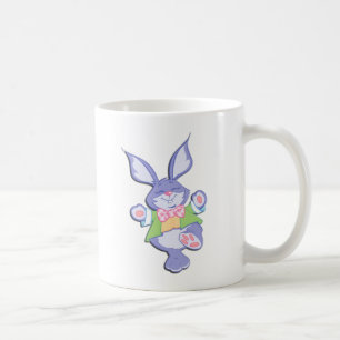 Tanzender lila Osterhase Kaffeetasse