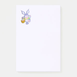 Tanzender lila Osterhase Lavendel Post-it Klebezettel