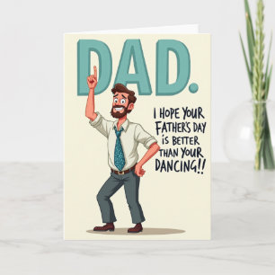 Tanzender Papa Vatertagskarte Karte