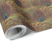 Tanzender Pfau Geschenkpapier (Rolleneckpunkt)