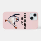 Tanzender Pinguin Handyhülle iPhone 15 Hülle (Rückseite (Horizontal))