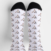 Tanzender Pinguin Socken (Oben)