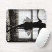 Tanzender Schatten am Fenster Mousepad (Mit Mouse)
