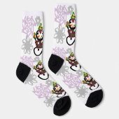 Tanzender Schneemann und Schneefrau Socken (Rechts)