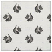Tanzender Scottish Terrier Stoff (Muster)